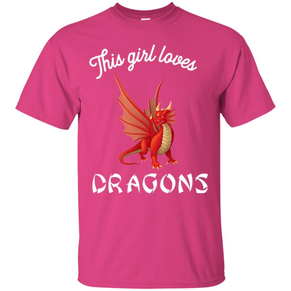 Dragon Lover T-shirt This Girl Loves Dragonst-shirt Heliconia