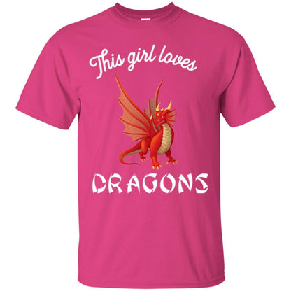 Dragon Lover T-shirt This Girl Loves Dragonst-shirt Heliconia