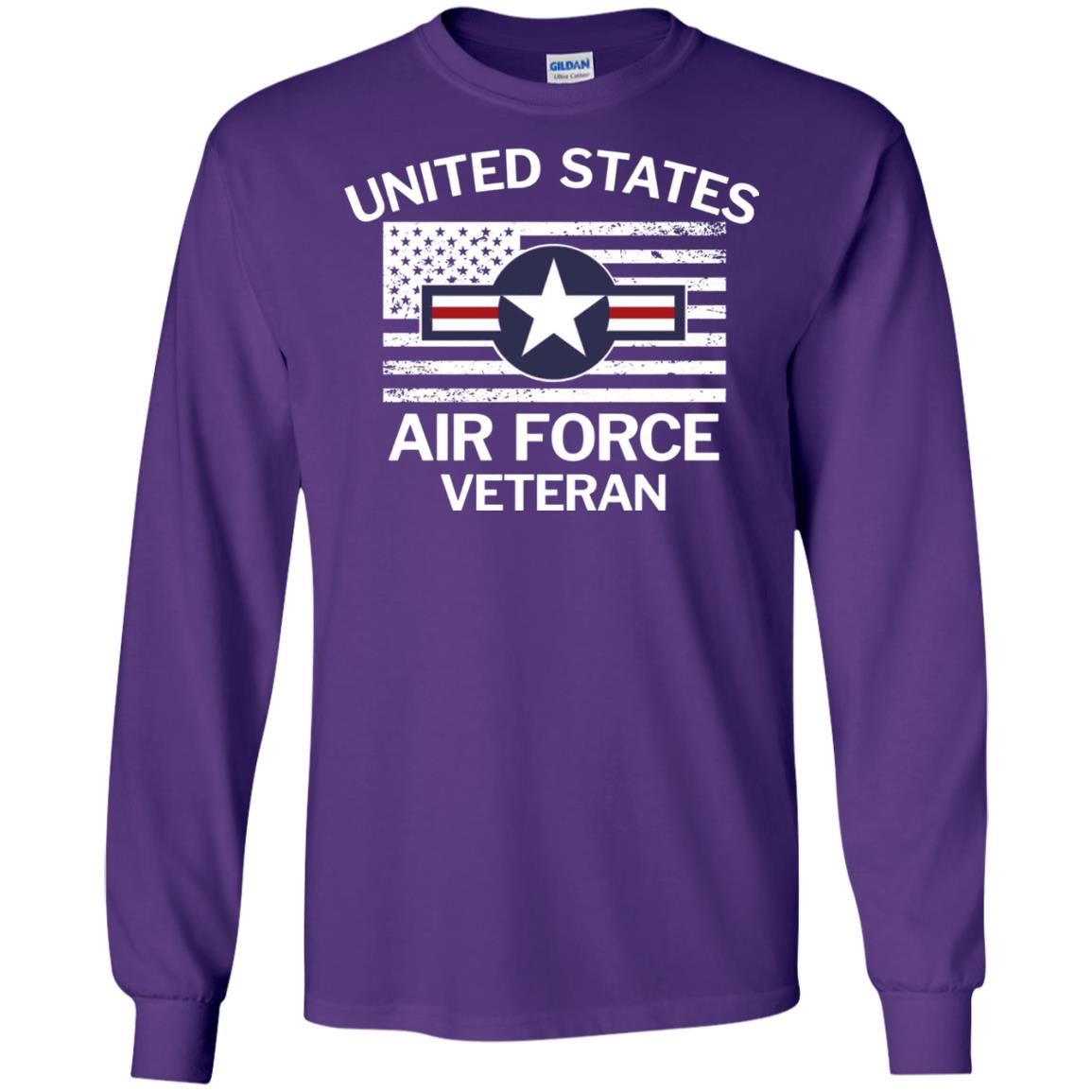 United States Air Force Veteran T-shirt Purple