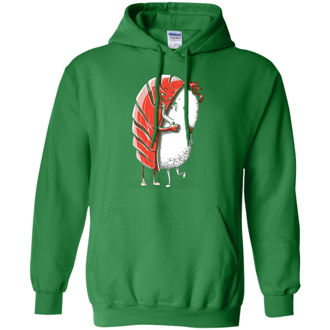 Sushi Lover T-shirt Salmon Sashimi Sushi Hug Love Irish Green
