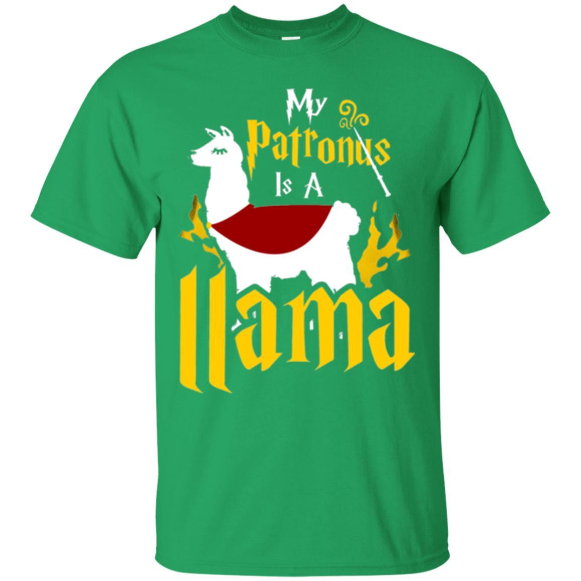 My Patronus Is A Llama T-shirt Irish Green