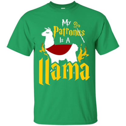 My Patronus Is A Llama T-shirt Irish Green
