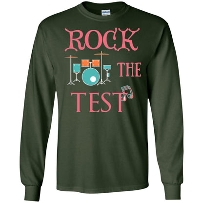 Rock The Test Professor Teacher T-shirt Forest Green