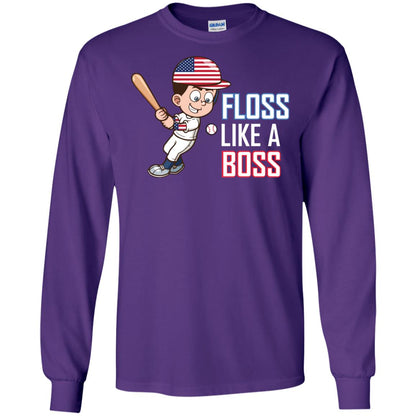 Floss Like A Boss Shirt For Baseball Players Purple