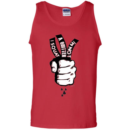 Fitnoquit T-shirt Im Not A Quitter Im Squat Gym Red