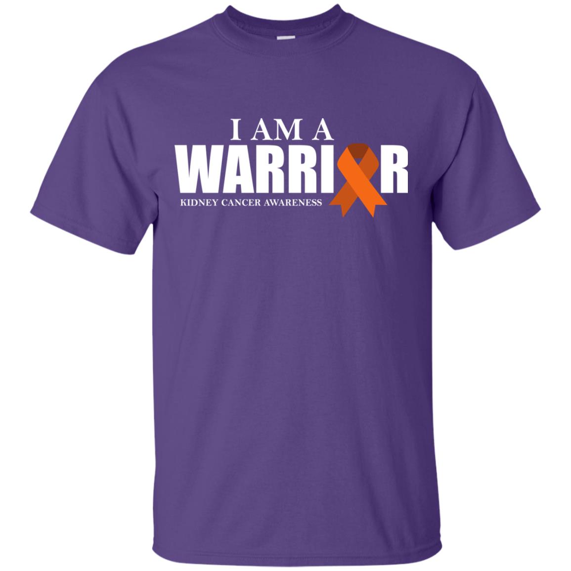 Kidney Cancer Awareness T-shirt I Am A Warrior Kidney Cancer Awareness Purple