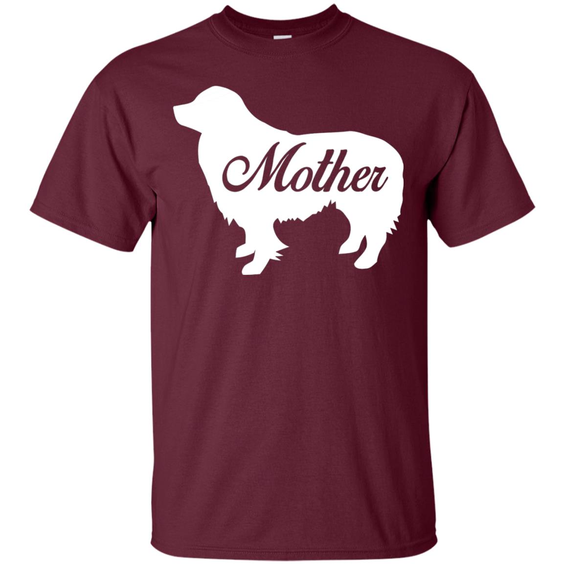 Border Collie Dog Mom T-shirt Maroon