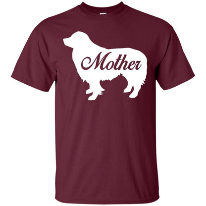 Border Collie Dog Mom T-shirt Maroon