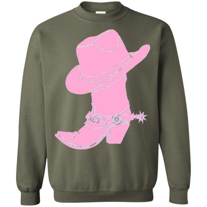 Cowgirl Boots Western Wear T-shirt Military Green