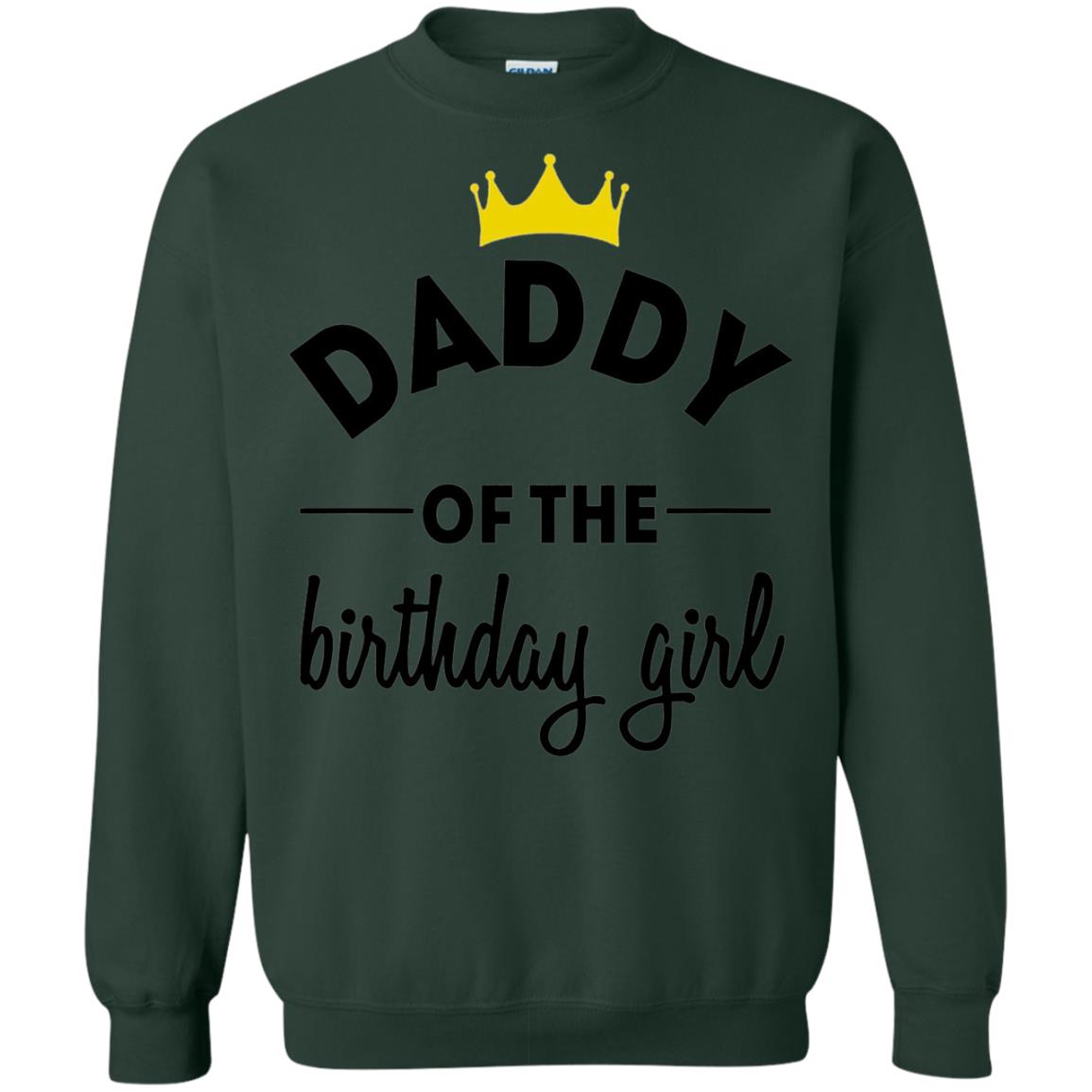 Daddy Of The Birthday Girl Party T-shirt Forest Green