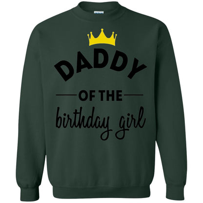 Daddy Of The Birthday Girl Party T-shirt Forest Green