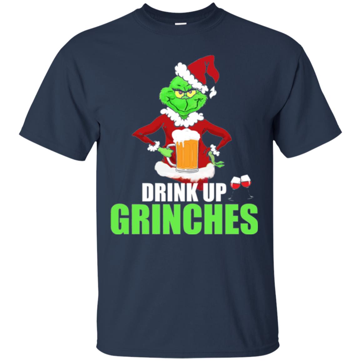 Christmas T-shirt Drink Up Grinches Navy