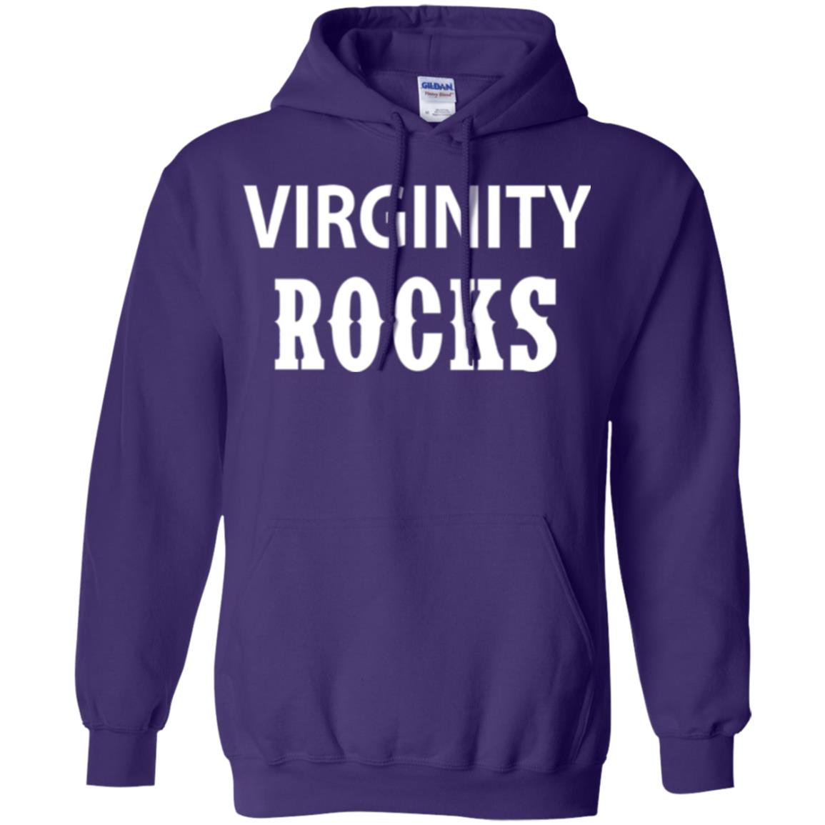 Virginity Rocks T-shirt Purple