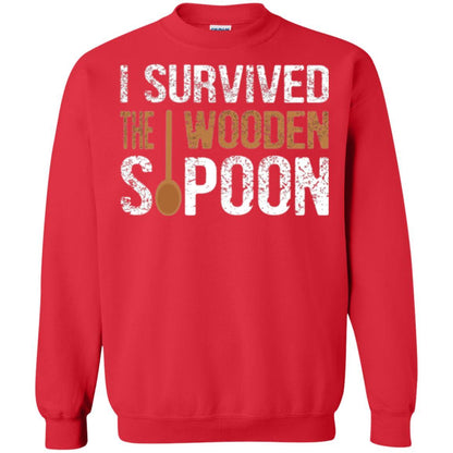 Spoon T-shirt I Survived The Wooden Spoon Red