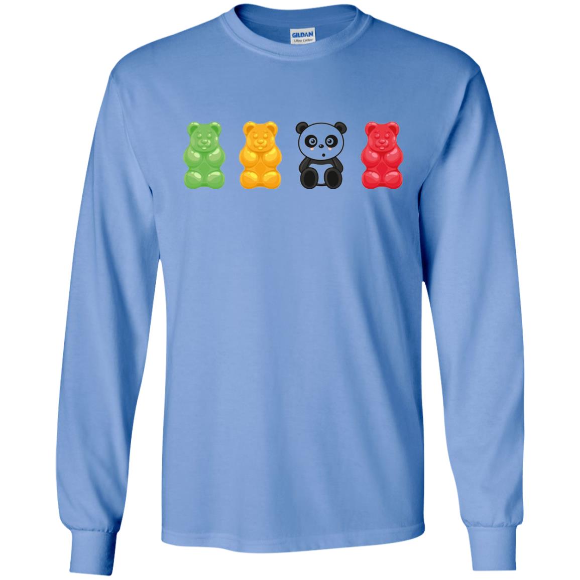 Bear Lover T-shirt Cute Panda Candy Bear Carolina Blue