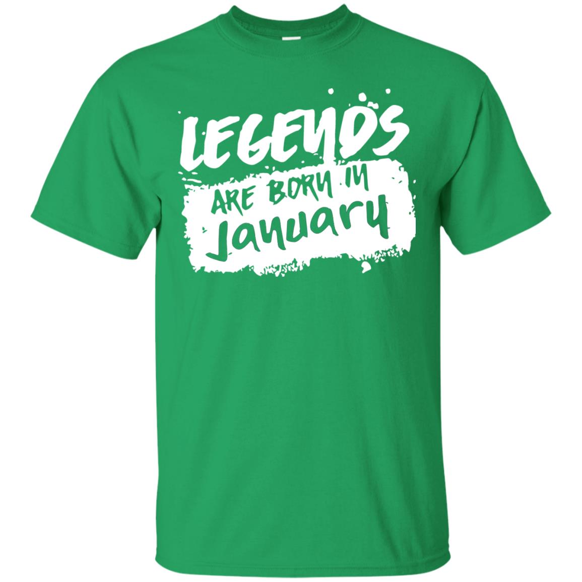Junuary Birthday Shirt Legends Are Born In January Irish Green