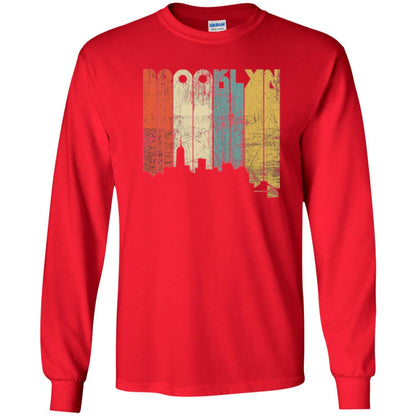 Brooklyn City New York State Vintage T-shirt Red