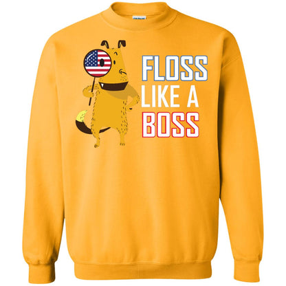 Floss Like A Boss Dog Shirt Gold