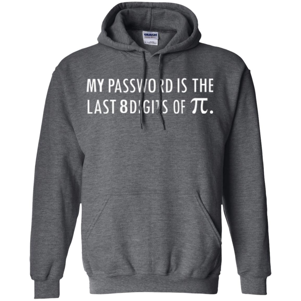 My Password Is The Last 8 Digits Of Pi Funny Math T-shirt Dark Heather