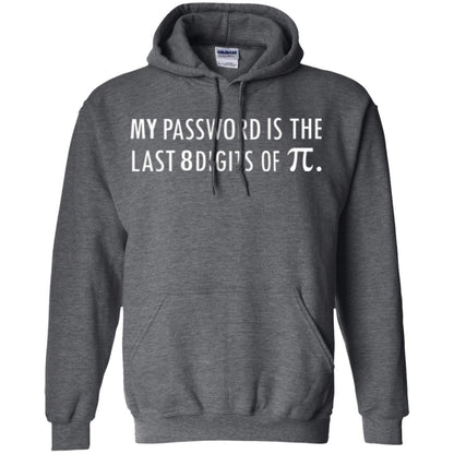 My Password Is The Last 8 Digits Of Pi Funny Math T-shirt Dark Heather