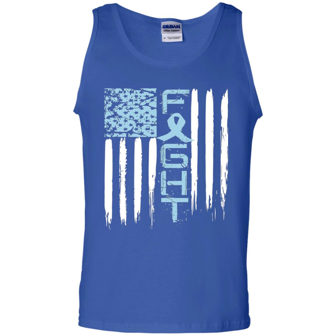 Fight Hope Prostate Cancer Awareness Cancer T-shirt Royal
