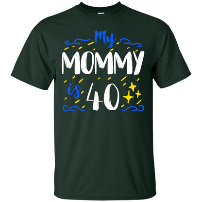 My Mommy Is 40 40th Birthday Mommy Shirt For Sons Or Daughters Forest