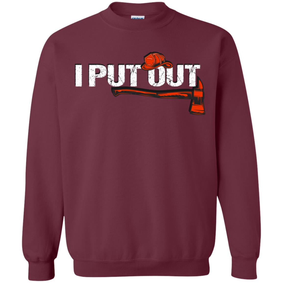 I Put Out Firefighter Gift Shirt For Mens Maroon