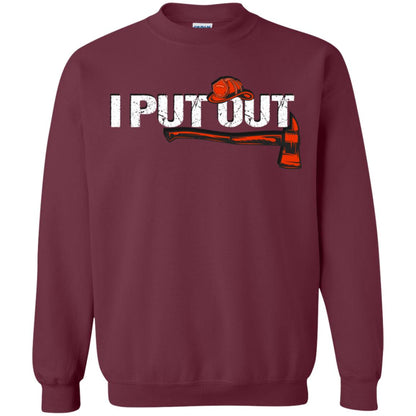 I Put Out Firefighter Gift Shirt For Mens Maroon