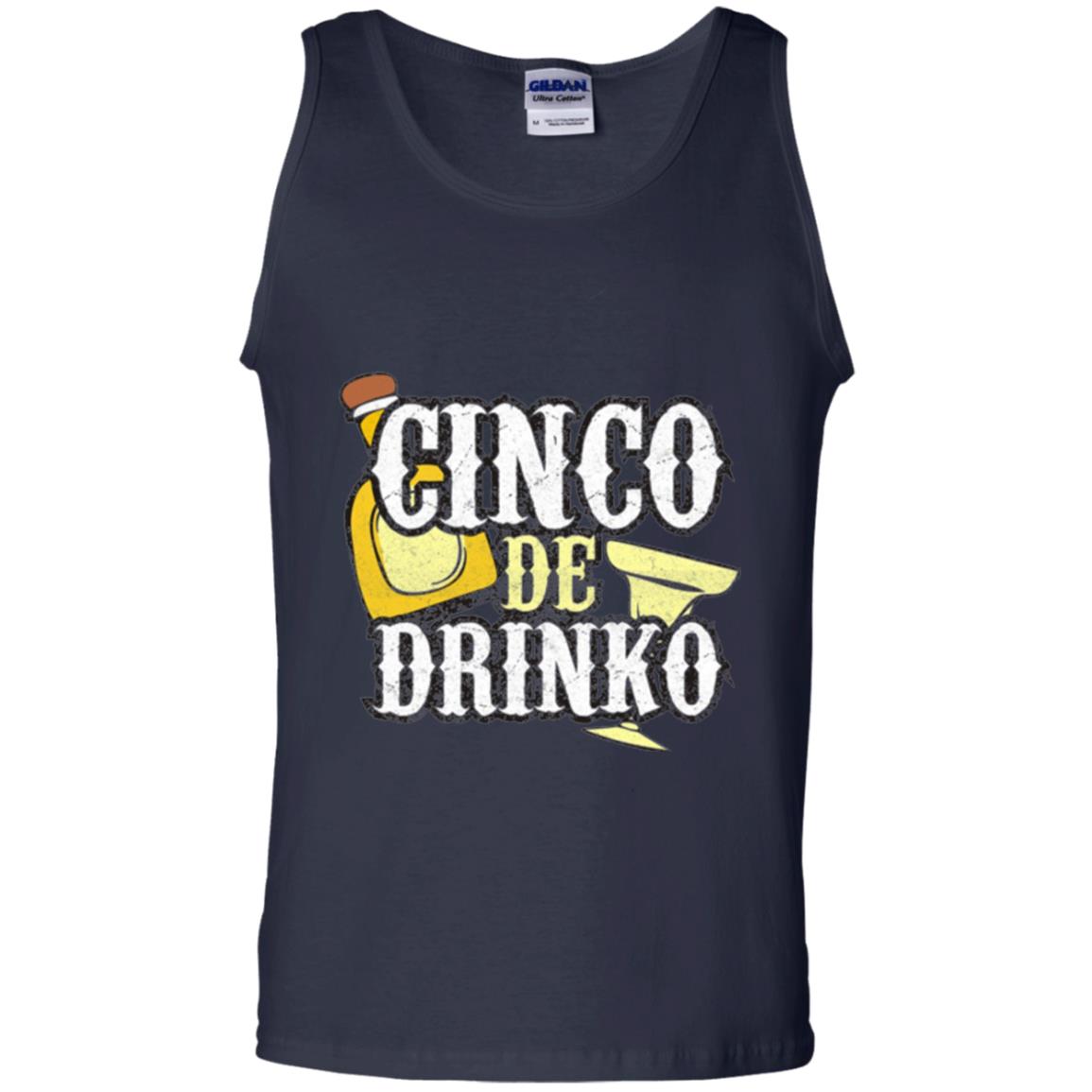 Funny Cinco De Mayo Drinko Celebration T-shirt Navy