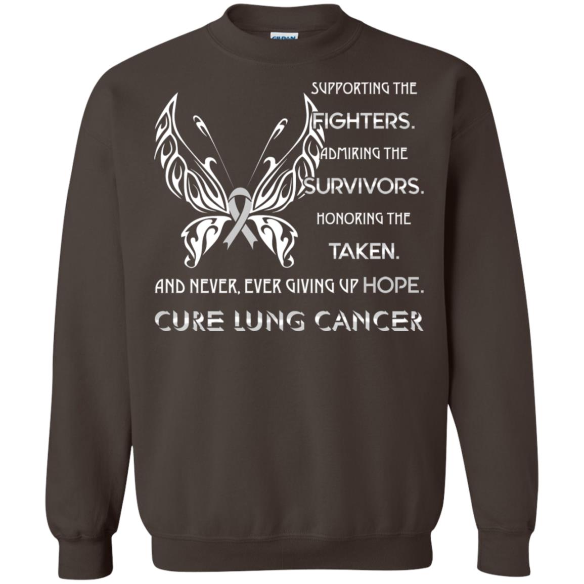 Supporting The Fighters Admiring The Survivors Honoring The Taken And Never Ever Giving Up Hope Cure Lung Cancer Dark Chocolate
