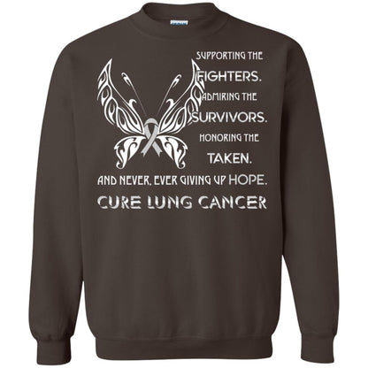 Supporting The Fighters Admiring The Survivors Honoring The Taken And Never Ever Giving Up Hope Cure Lung Cancer Dark Chocolate