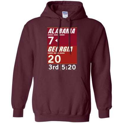 Football Lover T-shirt Alabama 26-23 Comeback Win 2-sided Maroon