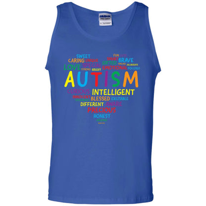 Autism Heart Autism Awareness T-shirt Royal