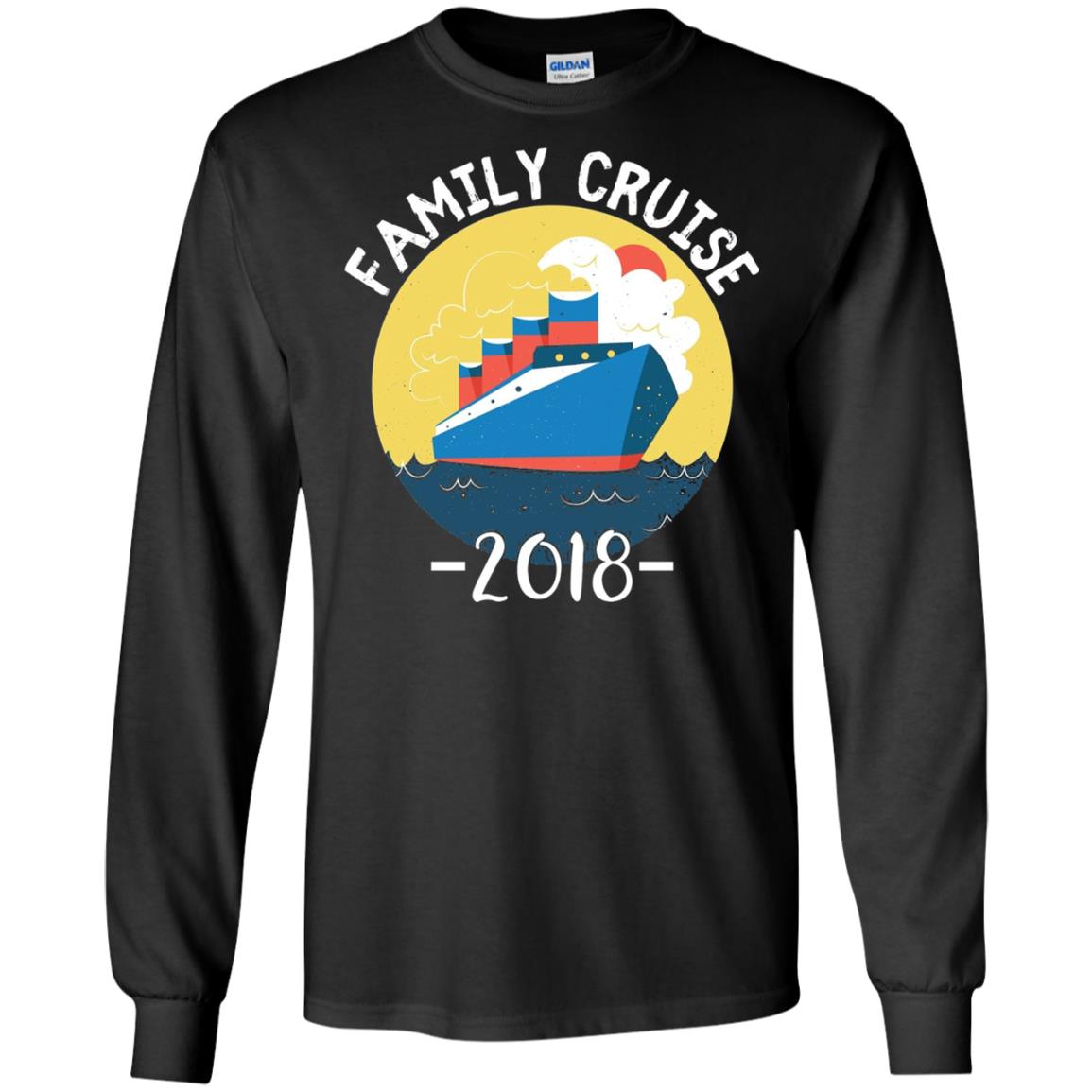 Summer Holiday T-shirt Family Cruise 2018 Black