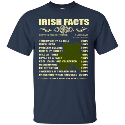 Irish Facts Intelligent Problem Solving Shirt Navy