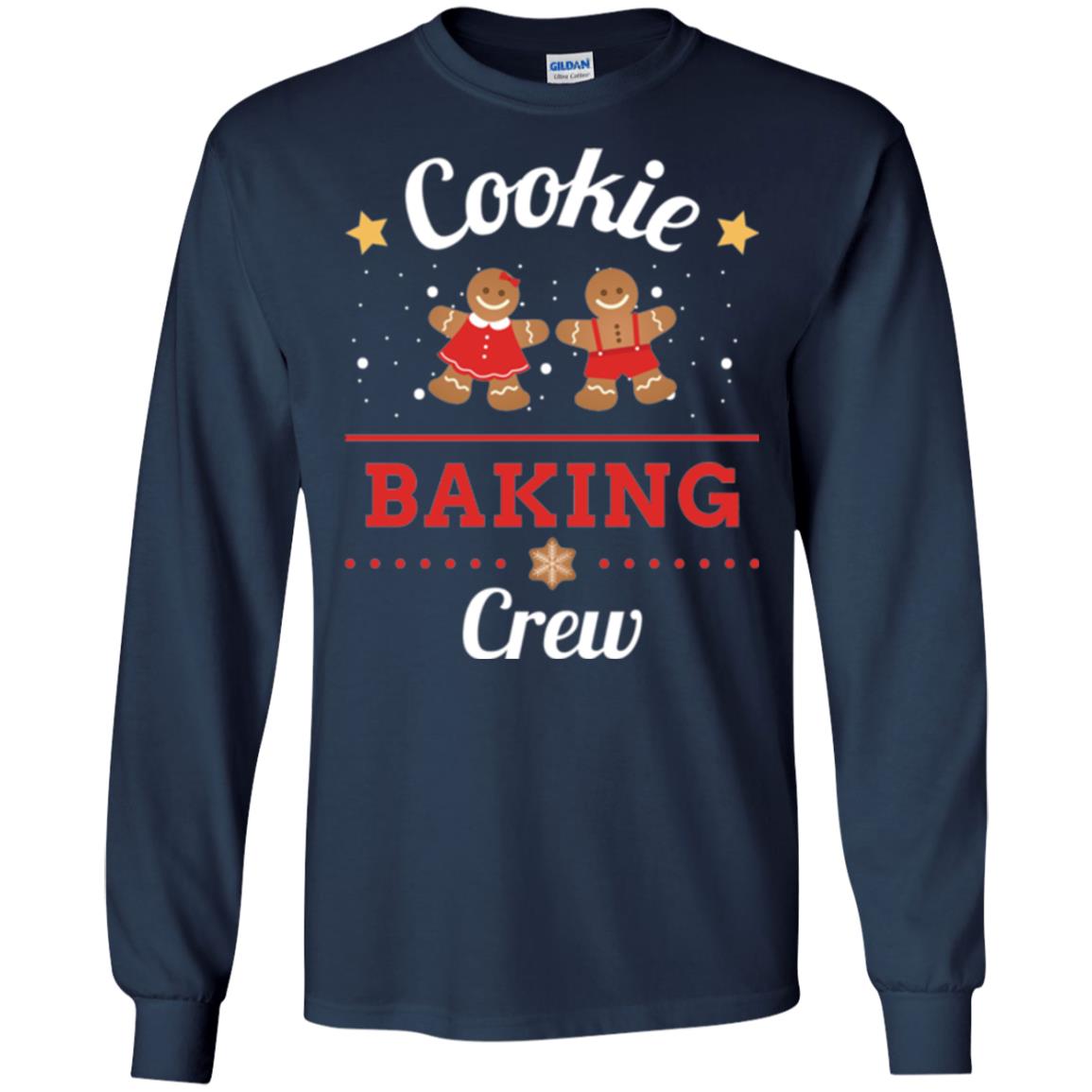 Christmas T-shirt Gingerbread Cookie Baking Crew Navy