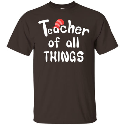 Teacher Of All Things Funny Teacher T-shirt Dark Chocolate
