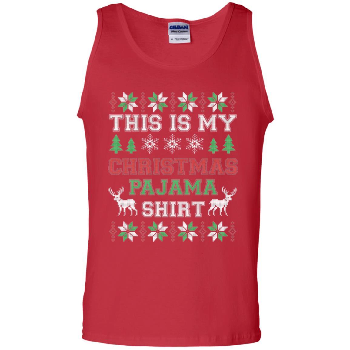 Christmas T-shirt This Is My Christmas Pajama Red
