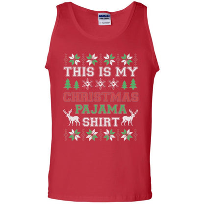 Christmas T-shirt This Is My Christmas Pajama Red
