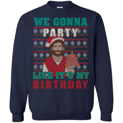 Brithday T-shirt We Gonna Party Like It's My Birthday Navy