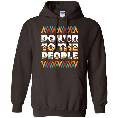 African American T-shirt Power To The People Dark Chocolate