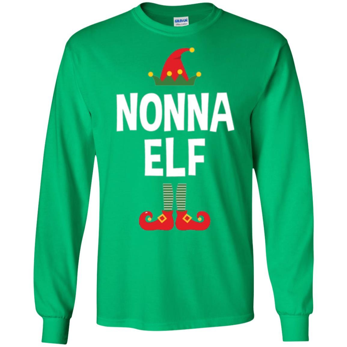 Christmas T-shirt Nonna Elf Christmas Pajamas Irish Green