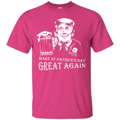 Anti Trump T-shirt Make St.patrick's Day Great Again With American President Heliconia