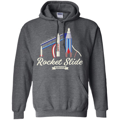 I Survived The Rocket Slide T-shirt Dark Heather