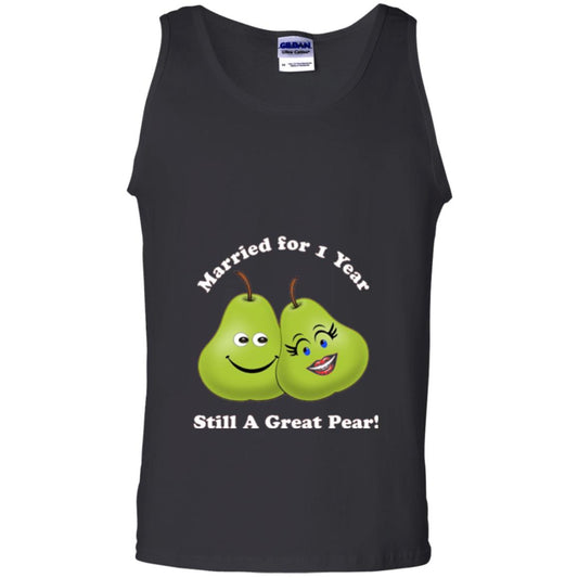 Married For 1 Year Still A Great Pear 1st Anniversary T-shirt Black