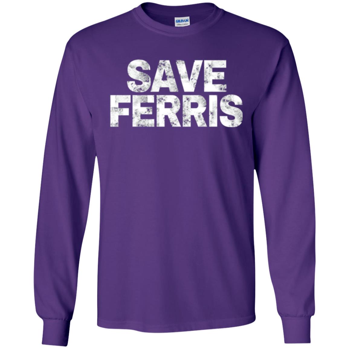 Movie T-shirt Save Ferris 80s Purple