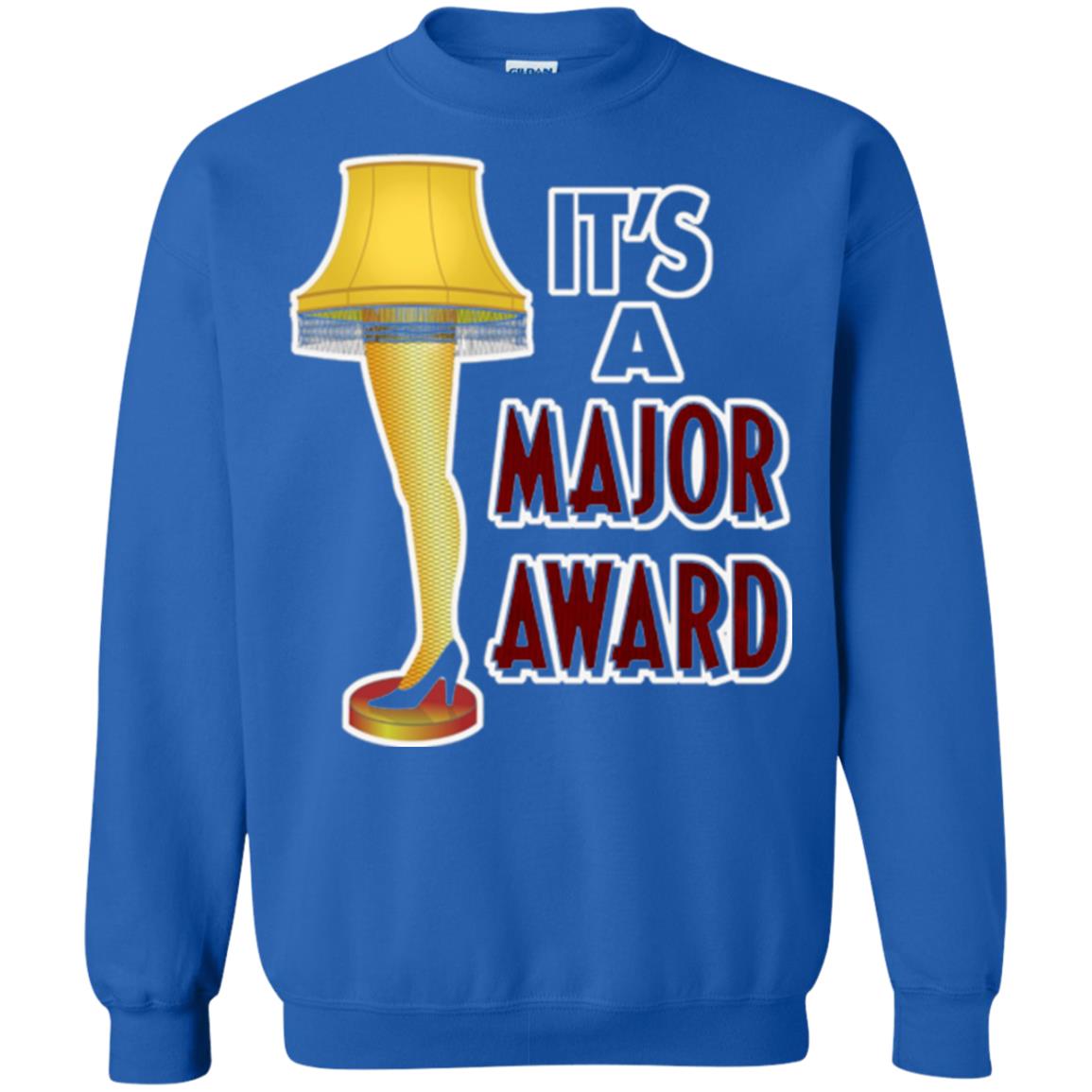 Christmas T-shirt It_s A Major Award Leg Lamp Royal