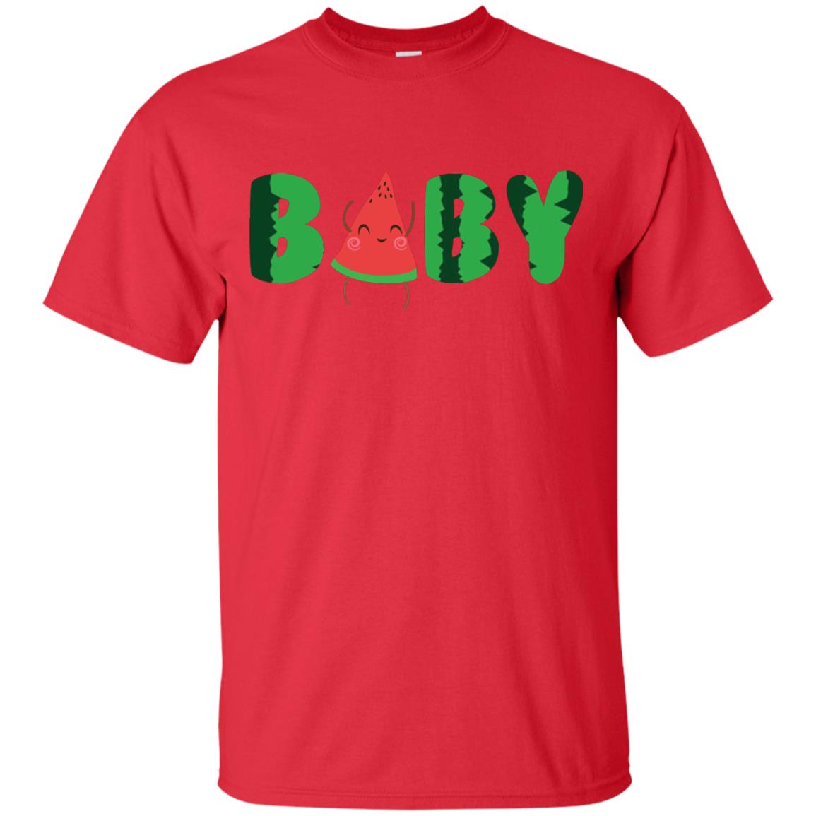 Baby Watermelon Funny Summer Melon Fruit Shirt For Baby Kids Red