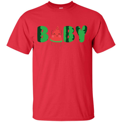 Baby Watermelon Funny Summer Melon Fruit Shirt For Baby Kids Red
