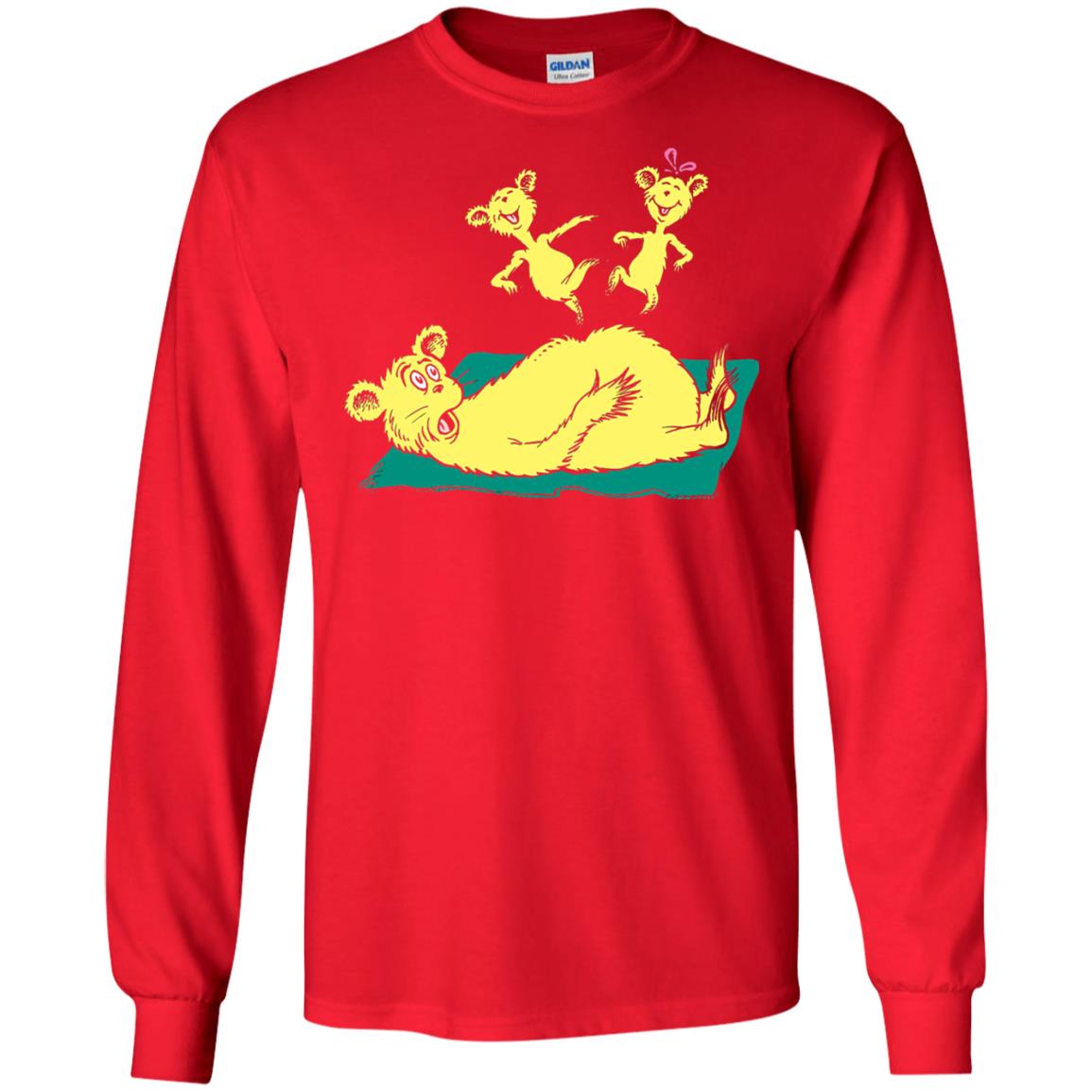Dr. Seuss Hop On Pop Book Lover T-shirt Red